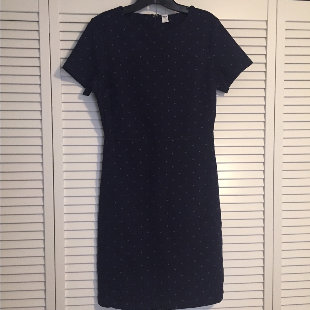 Old Navy Sheath Dress, Navy Blue, Barely Worn